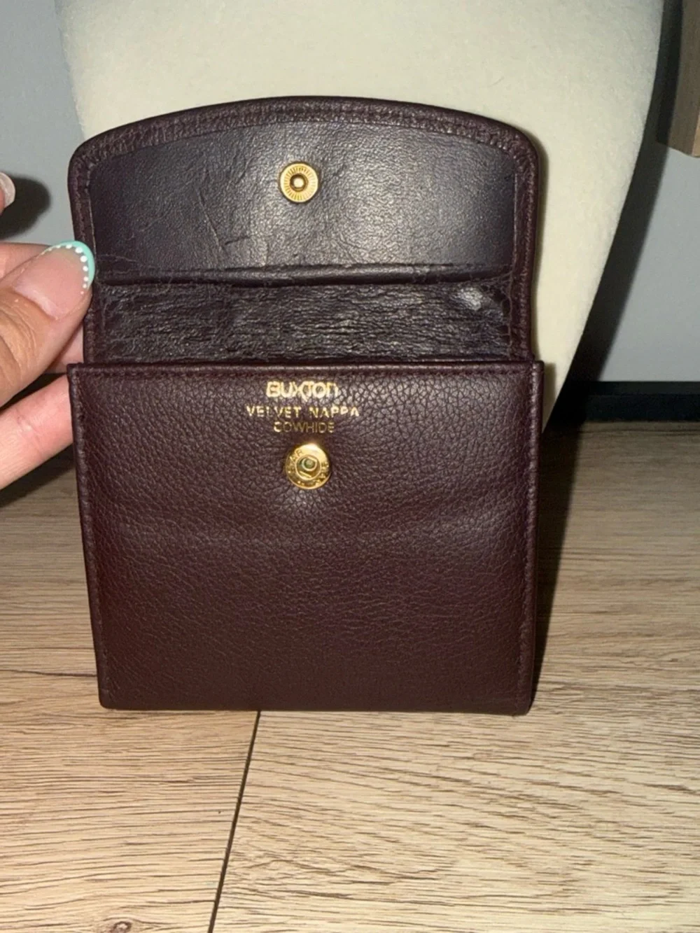 Buxton Men's Dark Brown Leather Wallet - Classic Trifold
